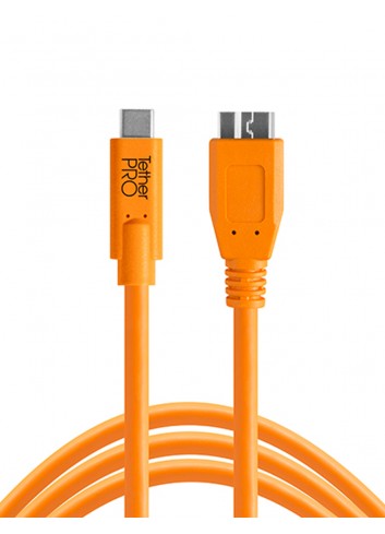 TetherPro USB-C a 3.0 Micro-B, 460cm, Arancio