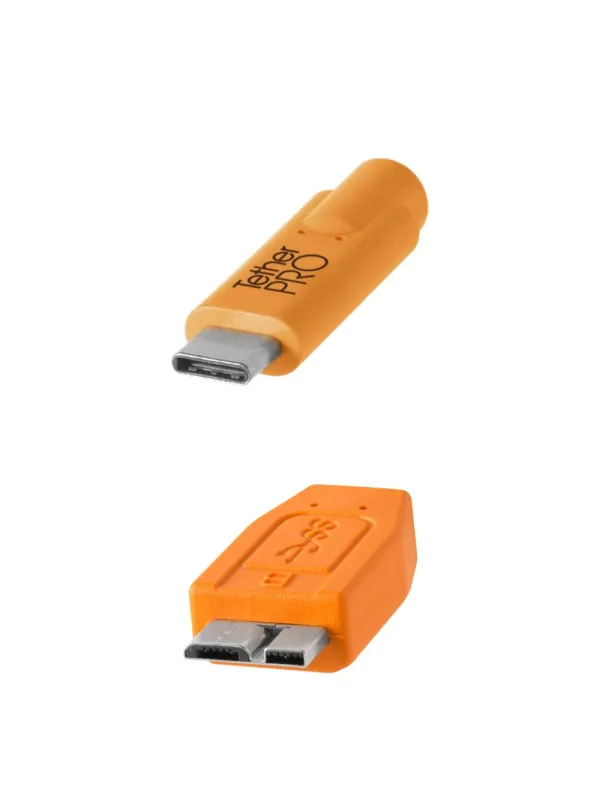 TetherPro USB-C a 3.0 Micro-B, 460cm, Arancio
