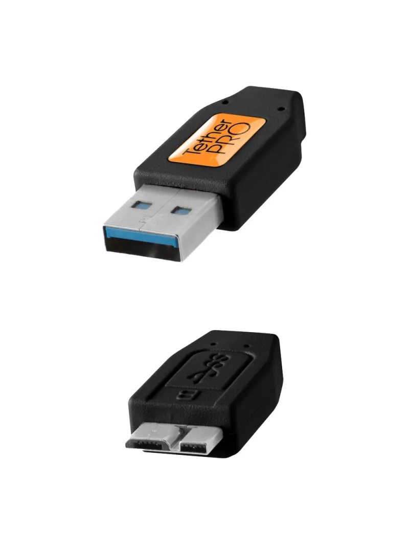 TetherPro USB 3.0 to Micro-B, Black | D'Aponte | Theter Tools Cables