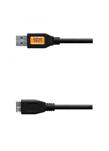 TetherPro USB 3.0 a Micro-B, 460cm, Nero