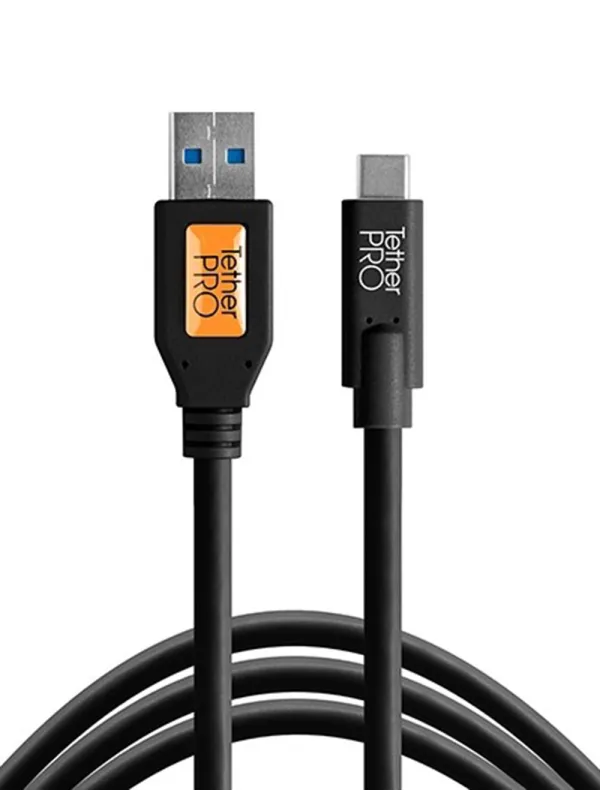 TetherPro USB 3.0 a USB-C, 460cm, Nero