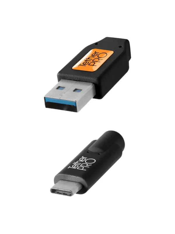 TetherPro USB 3.0 to USB-C, 460cm, Black | D'Aponte | Theter Tools Cables