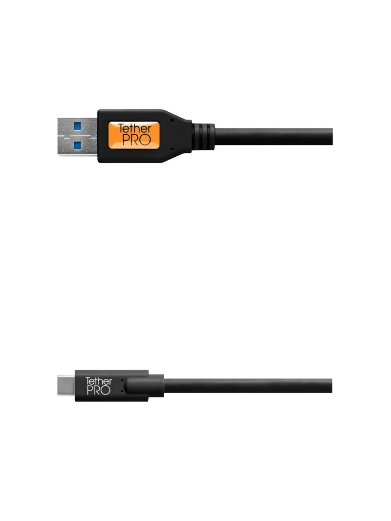 TetherPro USB 3.0 a USB-C, 460cm, Nero