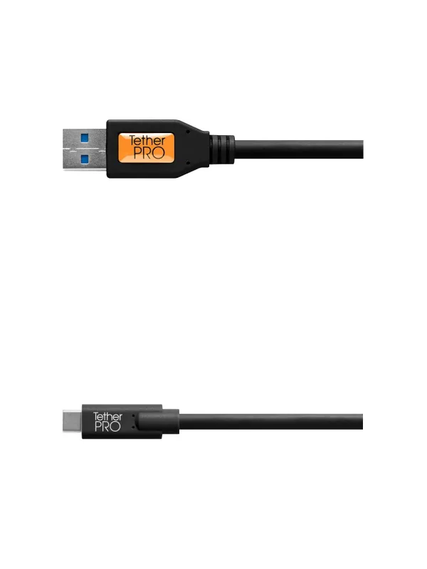TetherPro USB 3.0 a USB-C, 460cm, Nero