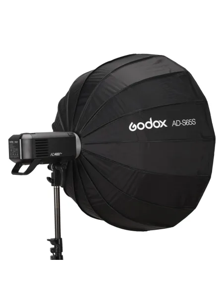 GODOX AD-S65S Softbox Parabolico Richiudibile 65cm per AD300Pro/AD400Pro/ML - Argento