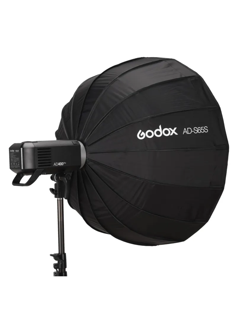 GODOX AD-S65S Softbox Parabolico Richiudibile 65cm per AD300Pro/AD400Pro/ML - Argento