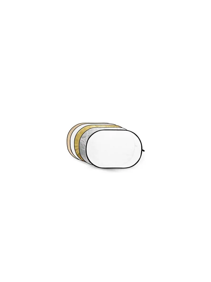 GODOX 5-in-1 Gold, Silver, Soft Gold, White, Transparant Reflector disc - 80 x 120cm | D'Aponte | Reflective and diffusing panel