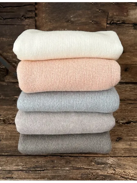 4 pcs Set in Mohair Jersey - Mud Grey | D'Aponte | Textile 2