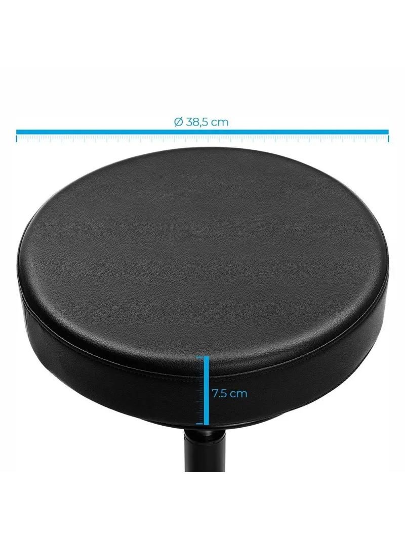 Sgabello 59,5-81cm nero