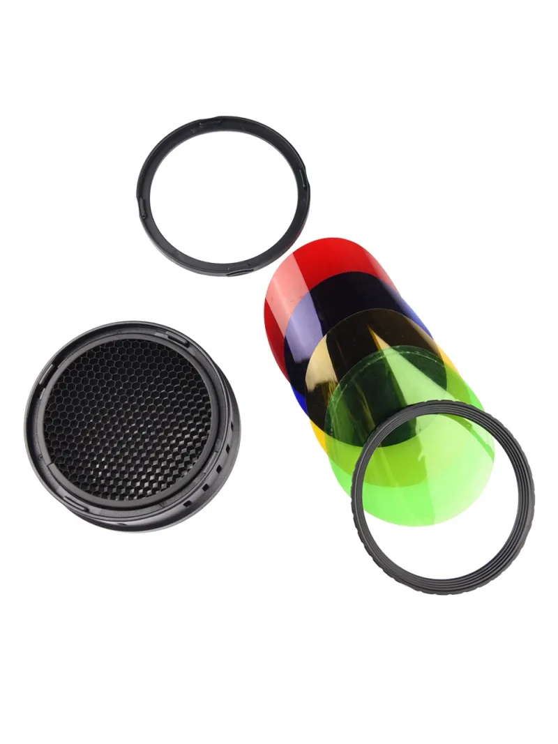 GODOX BD-08 Kit portafiltri frangiflusso Barndoor con filtri