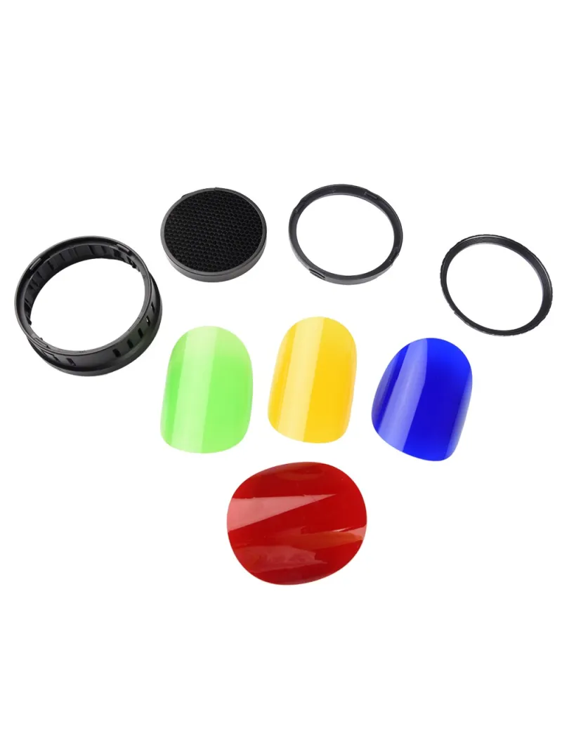 GODOX BD-08 Kit portafiltri frangiflusso Barndoor con filtri