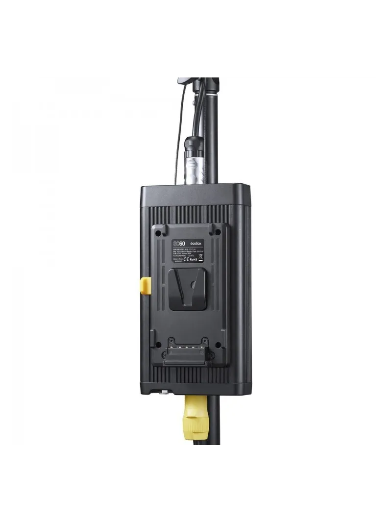 GODOX Kit di 3 illuminatori a led S60 con messa a fuoco + 3 stativi + 2 softbox + accessori
