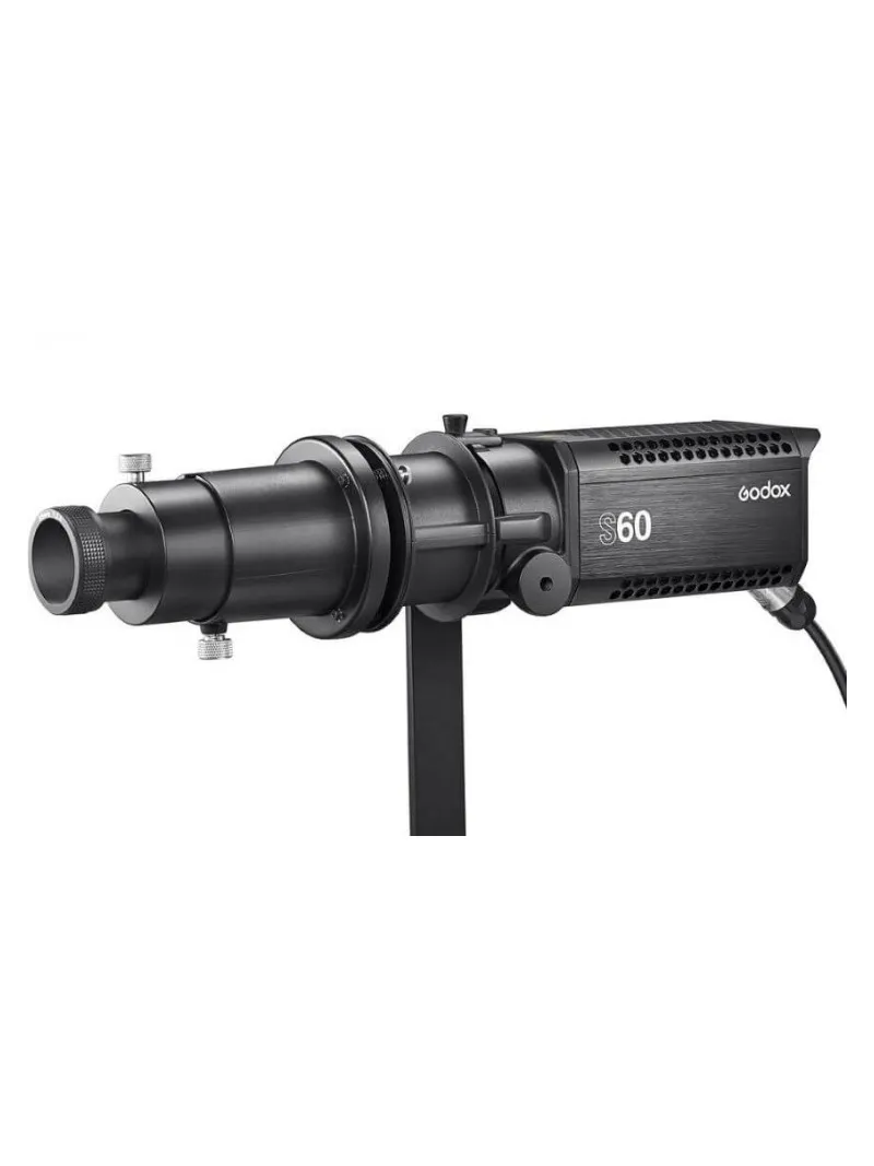 GODOX Kit di 3 illuminatori a led S60 con messa a fuoco + 3 stativi + 2 softbox + accessori