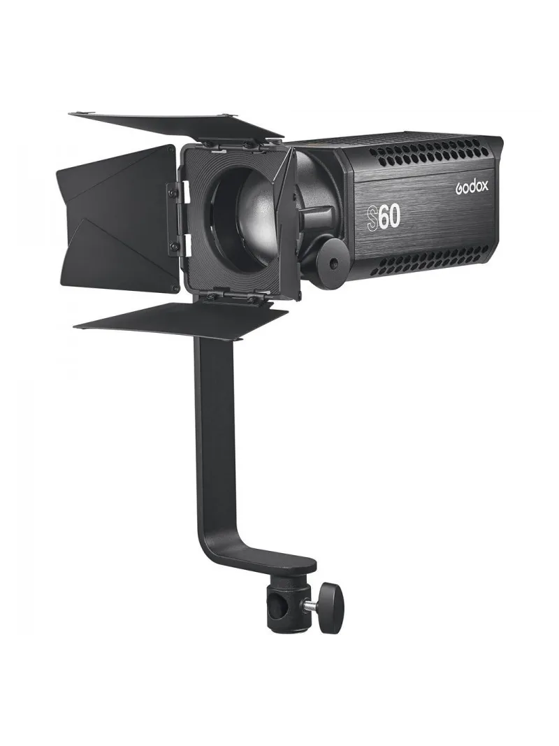 GODOX Kit di 3 illuminatori a led S60 con messa a fuoco + 3 stativi + 2 softbox + accessori