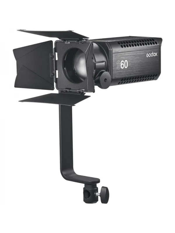 GODOX Kit di 3 illuminatori a led S60 con messa a fuoco + 3 stativi + 2 softbox + accessori