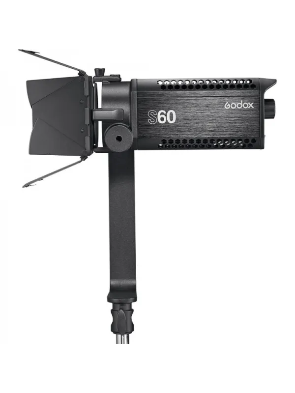 GODOX Kit di 3 illuminatori a led S60 con messa a fuoco + 3 stativi + 2 softbox + accessori