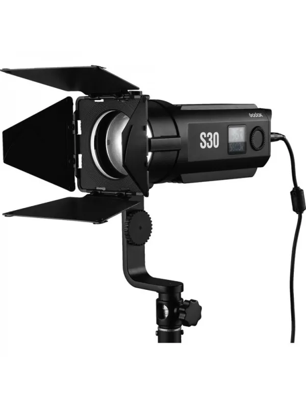 GODOX SA-D S30 Focusing LED 3-Light Kit 3x S30 Light, 3x Light Stand, 1x Projection Attachment, 2x Softbox | D'Aponte | Led Ligh