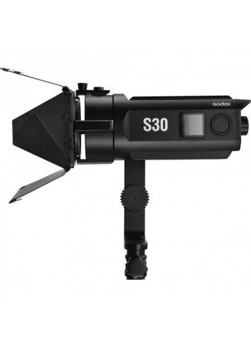GODOX SA-D Kit di 3 illuminatori a led S30 con messa a fuoco + 3 stativi + 2 softbox + accessori