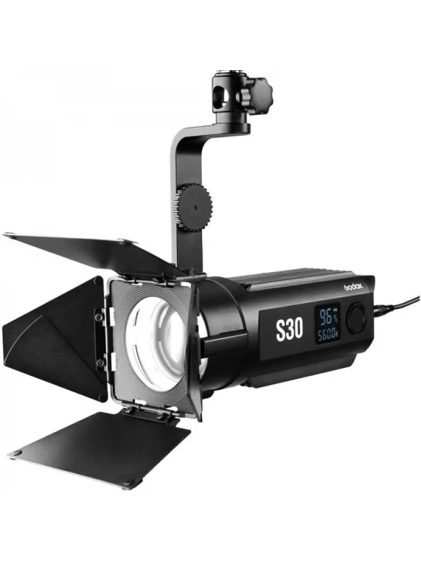 GODOX SA-D S30 Focusing LED 3-Light Kit 3x S30 Light, 3x Light Stand, 1x Projection Attachment, 2x Softbox | D'Aponte | Led Ligh