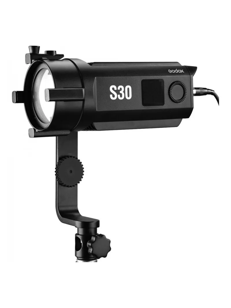 GODOX SA-D S30 Focusing LED 3-Light Kit 3x S30 Light, 3x Light Stand, 1x Projection Attachment, 2x Softbox | D'Aponte | Led Ligh