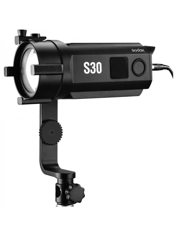 GODOX SA-D Kit di 3 illuminatori a led S30 con messa a fuoco + 3 stativi + 2 softbox + accessori