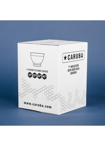 CARUBA Parabola 18cm con Kit di griglie - Attacco Bowens