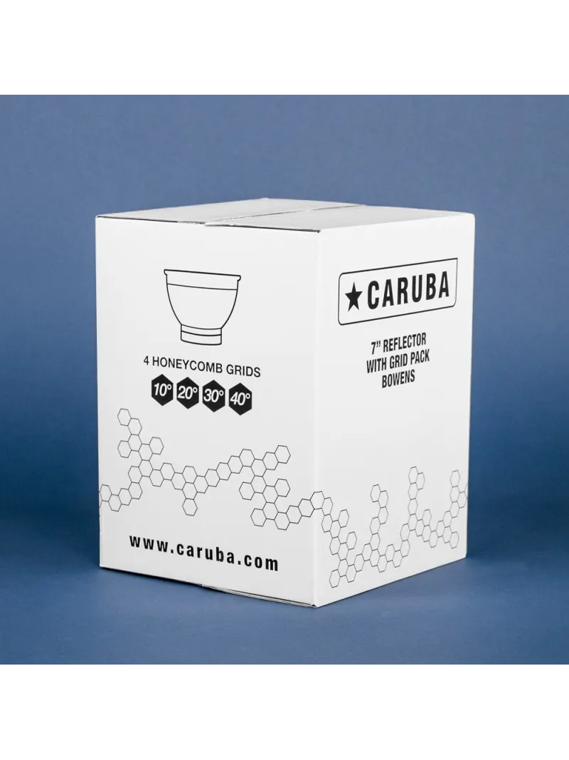 CARUBA 7" Reflector with Grid Pack (Bowens) | D'Aponte | Parables