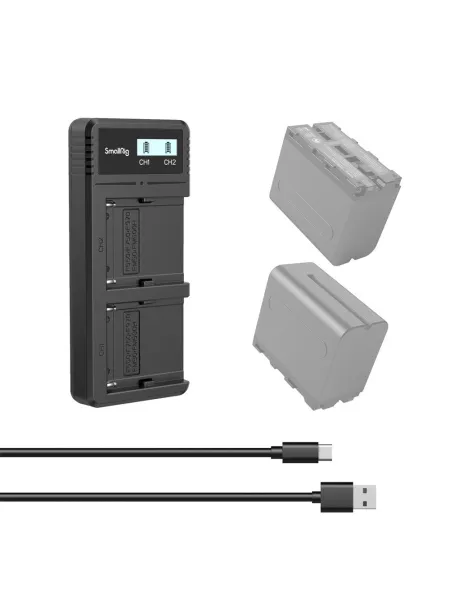 SMALLRIG Caricabatteria 4086 NP-F970 2