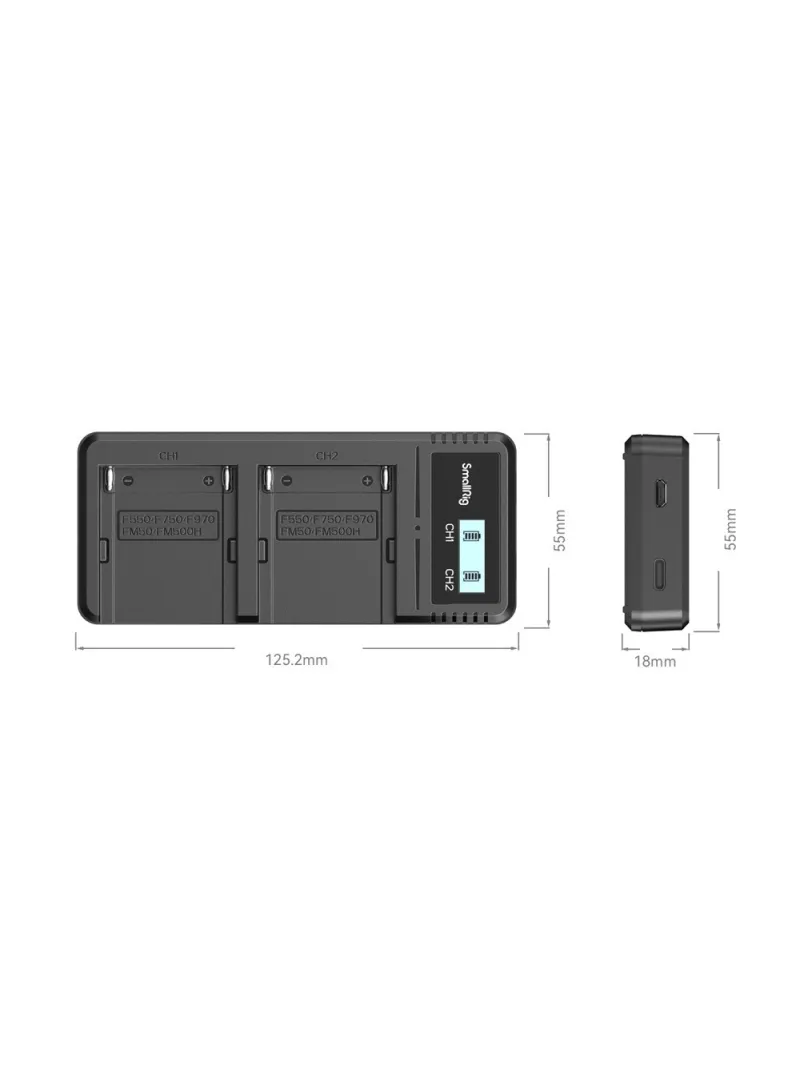 SmallRig 4086 NP-F970 Camera Battery Charger | D'Aponte | Batterie e Caricabat