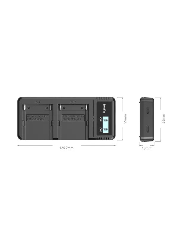 SmallRig 4086 NP-F970 Camera Battery Charger | D'Aponte | Batterie e Caricabat