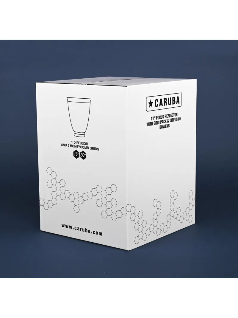 CARUBA Parabola 11'' con griglie Attacco Bowens