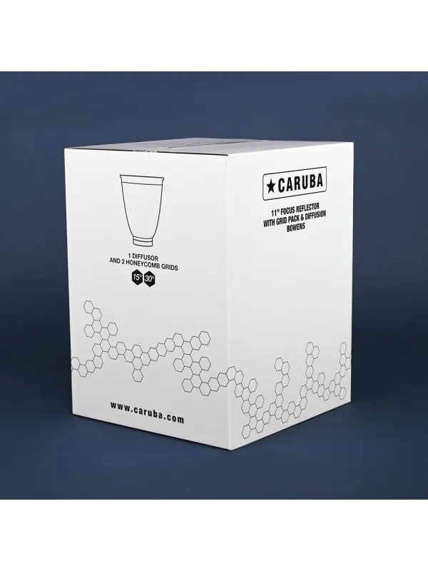 CARUBA 11" Focus Reflector with Grid Pack (Bowens) | D'Aponte | Parables