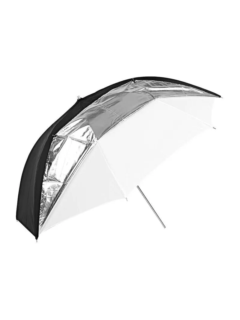 GODOX UB-009 Ombrello Nero/Arg./Bia. 101cm