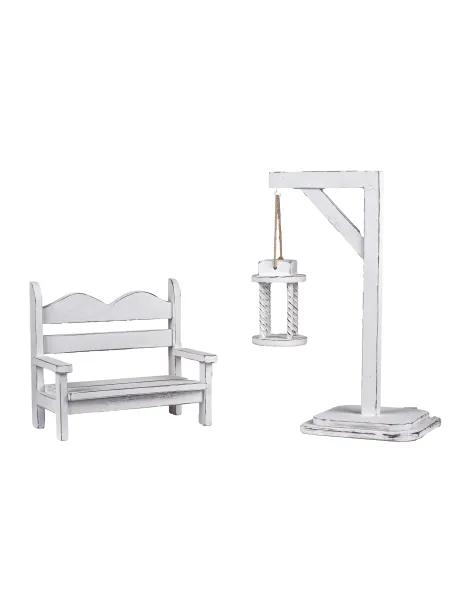 D'APONTE NEWBORN NB113 PANCHINA CON LANTERNA BIANCA