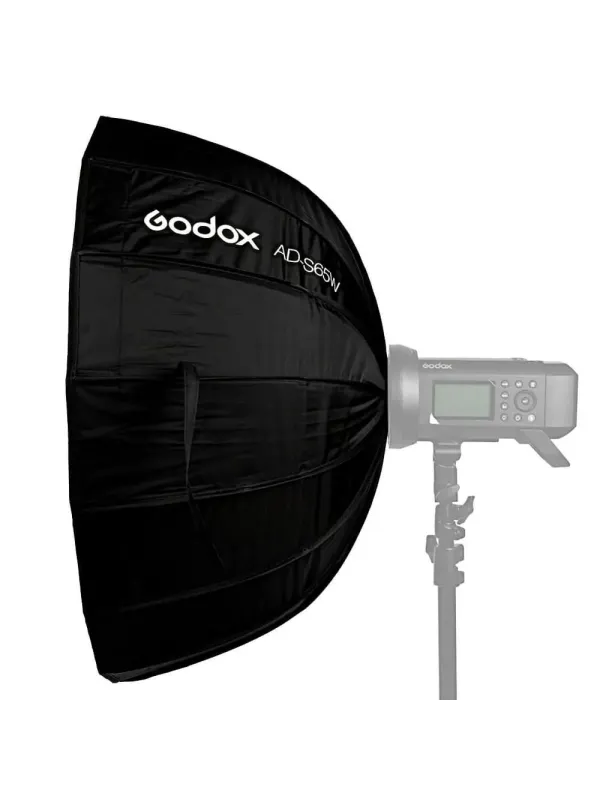 GODOX AD-S65W Softbox Parabolico Richiudibile 65cm per AD300/400Pro - Bianco