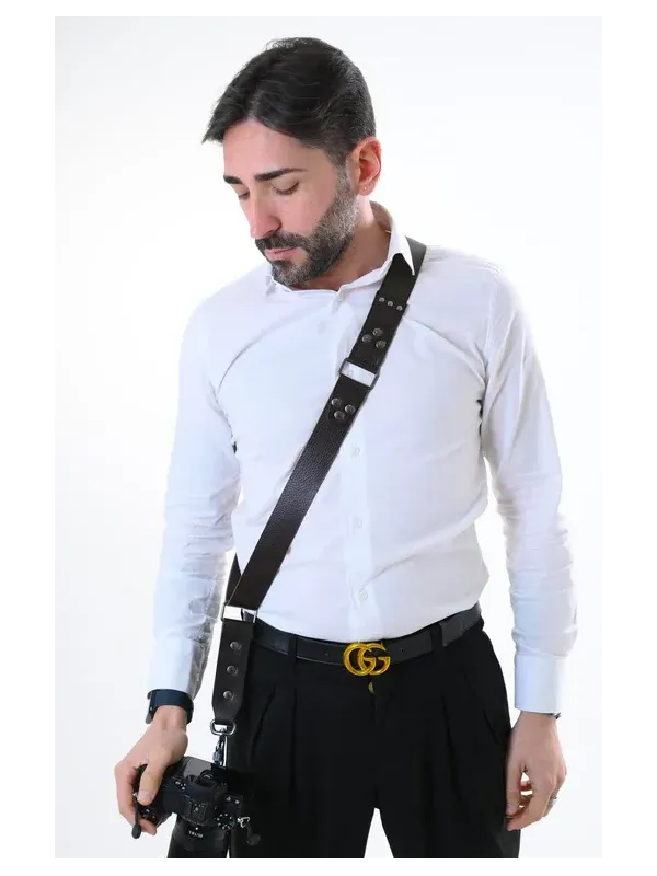 NICE ONE EASY – Single Shoulder Bag, fabric and leather, Blue | D'Aponte | Shoulder, Camera Strap and Accessories