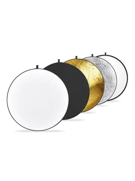QUADRALITE Reflector Panel Silver/White 110cm with handless | D'Aponte | Reflective and diffusing panels