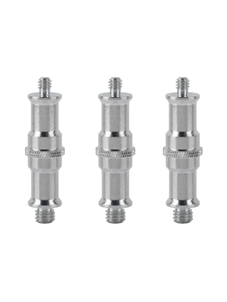 GODOX CSA-3 Kit 3 Spigot doppio attacco maschio con filettature 1/4'' - 3/8''