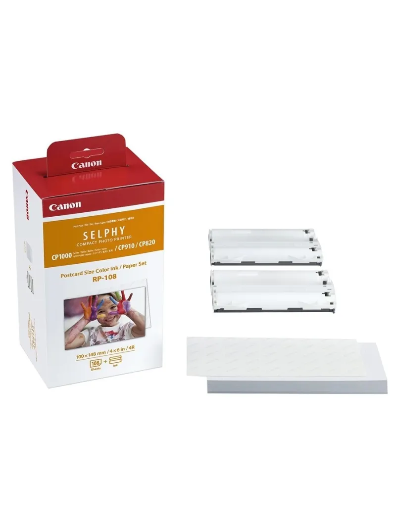 Canon RP108 Kit da 10 (Per stampante Selphy CP820-CP910-CP1000-CP1100-CP1200-CP1300)