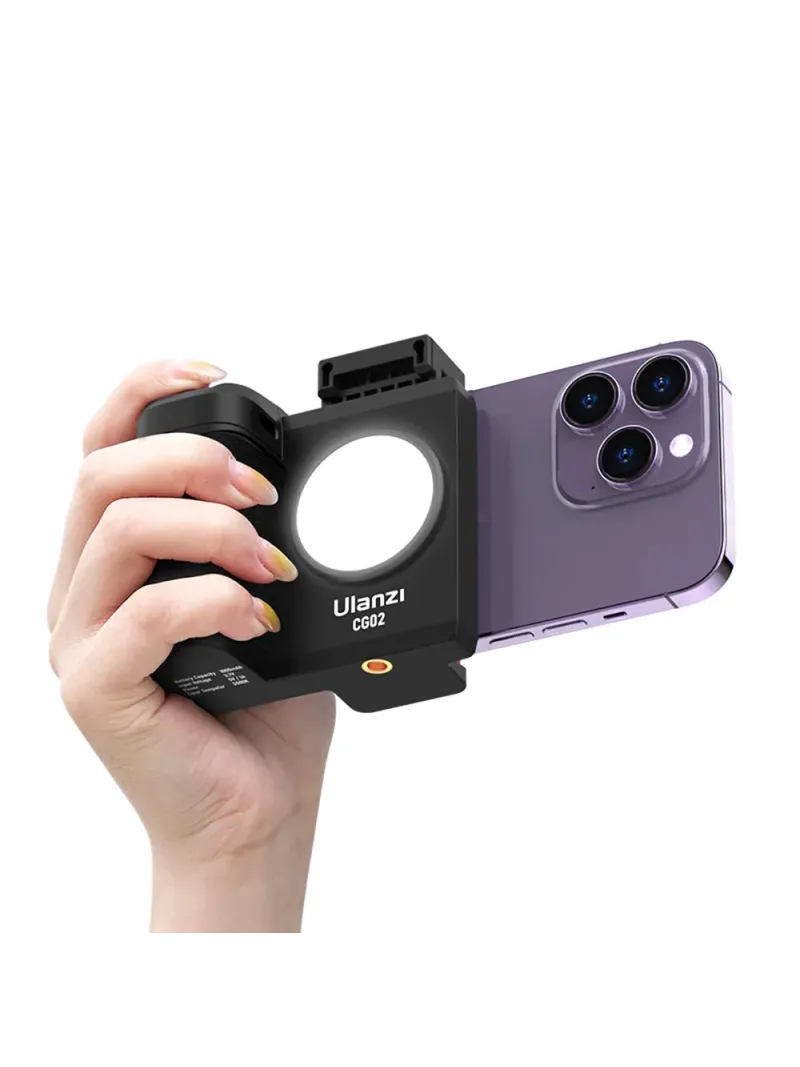 ULANZI CG-02 Impugnatura per fotocamera per smartphone con luce di riempimento