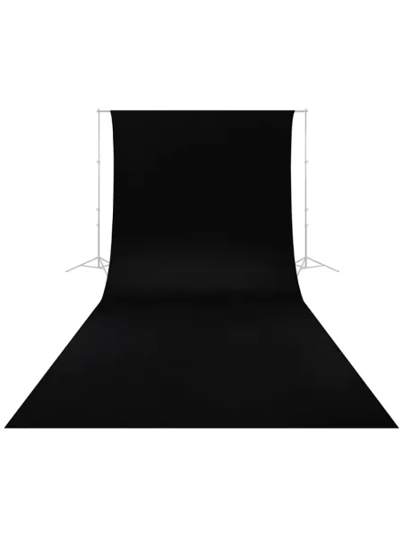 D'APONTE BLACK COTTON BACKDROP 285X600cm | D'Aponte | Drape One Color - OC