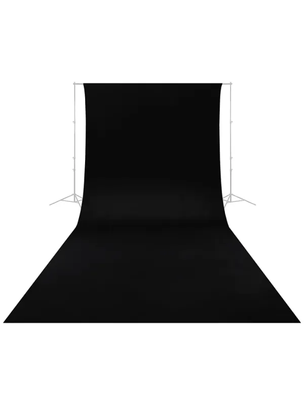 Acquista ora D'APONTE FONDALE IN COTONE NERO 260X600cm su daponte.biz