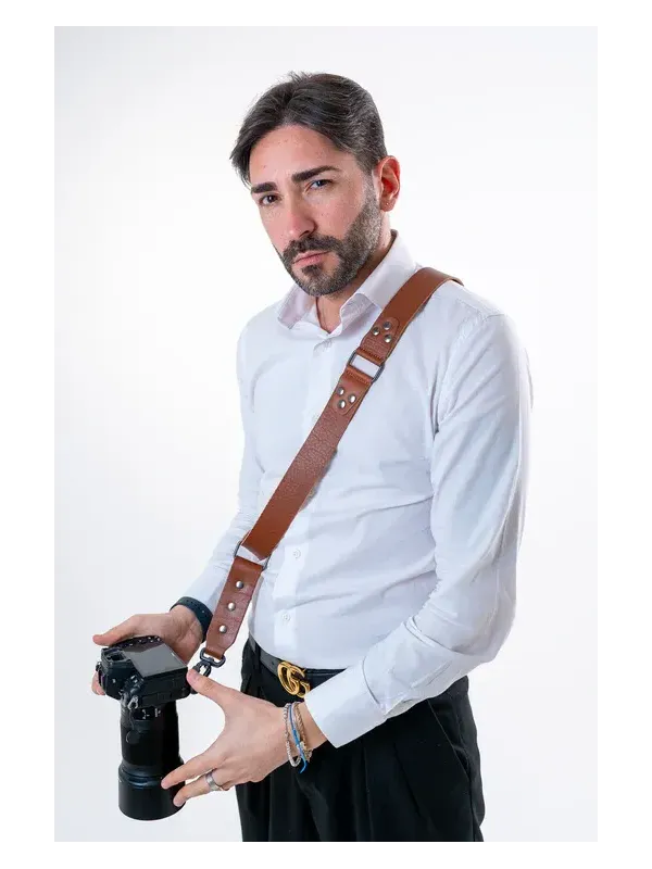 NICE ONE EASY – Single Shoulder Bag, fabric and leather, Blue | D'Aponte | Shoulder, Camera Strap and Accessories