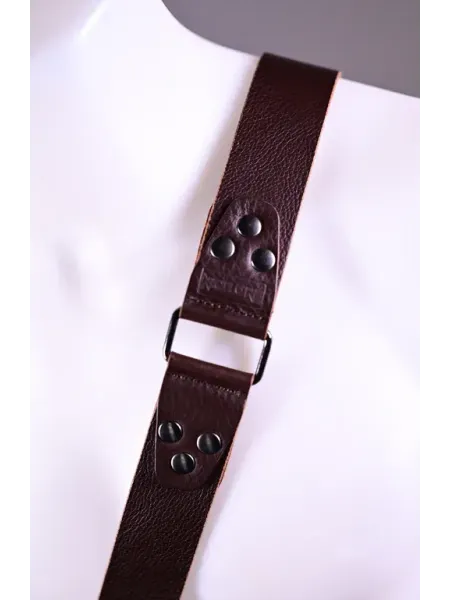 NICE ONE – Tracolla Singola in Pelle, Dark Brown 2