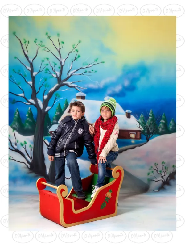 D'APONTE CHRISTMAS CANVAS BACKDROP SB 12-236 | D'Aponte | Scenographic – SB