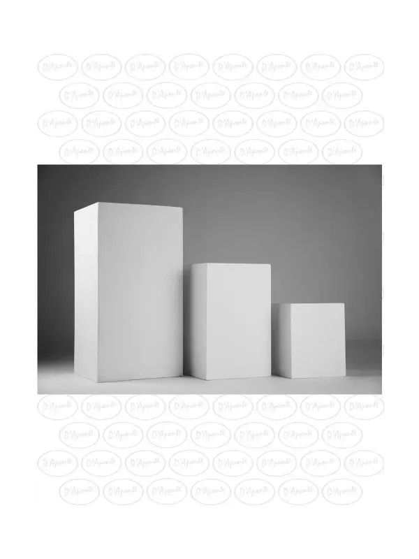 D'APONTE POSING PROPS Blocchi Kit da 3