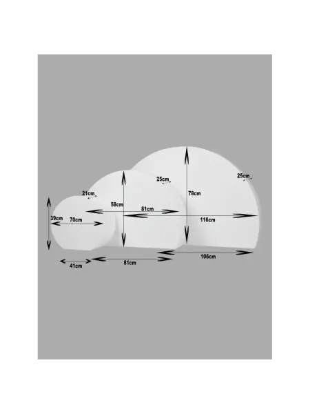 D'APONTE POSING PROPS Kit Dischi a 3/4 da 3 2