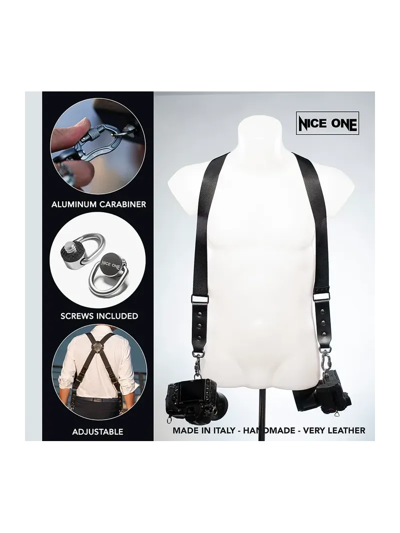 NICE ONE Shoulder Strap Easy Double Power Black | D'Aponte | Shoulder, Camera Strap and Accessories