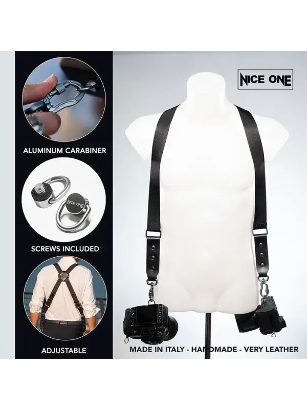 NICE ONE Shoulder Strap Easy Double Power Black | D'Aponte | Shoulder, Camera Strap and Accessories