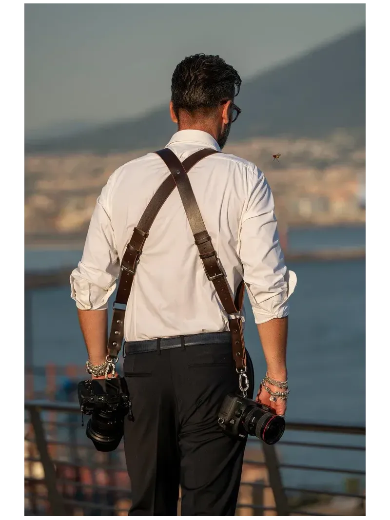 NICE ONE Shoulder Strap Double Power Brown | D'Aponte | Shoulder, Camera Strap and Accessories